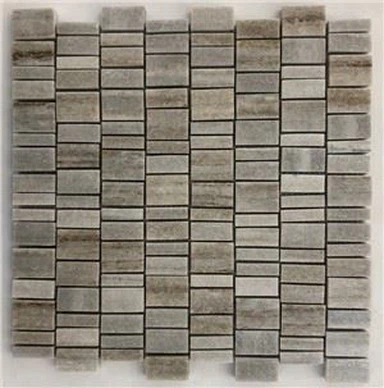 Crystal Wood Marble Mosaic Backsplash