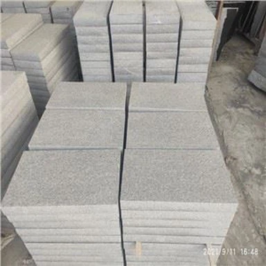 Flamed Dark Grey Granite Tile