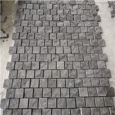 Mesh Black Cobblestone Paver