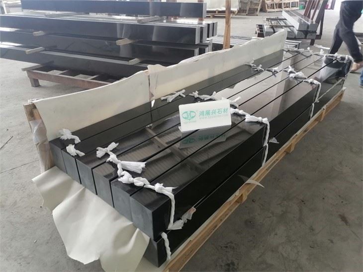 Jet Black Granite Tombstone Kerb