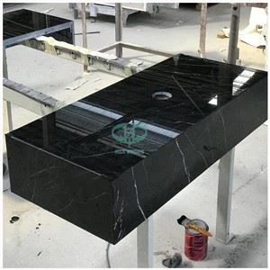 Black Marble Top Bathroom Vanity