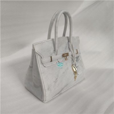 China White Marble Bag