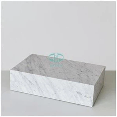 Marble Block End Table