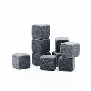 Natural Black Granite Whiskey Stones