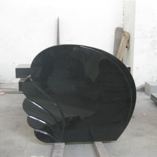 Black Granite Tombstone Gravestone