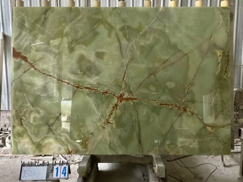 Light Green Onyx Slab