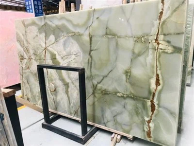 Light Green Onyx Slab