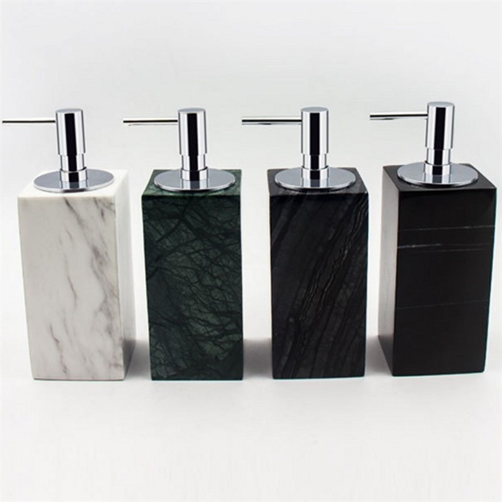 Square Marble Shower Gel Bottle