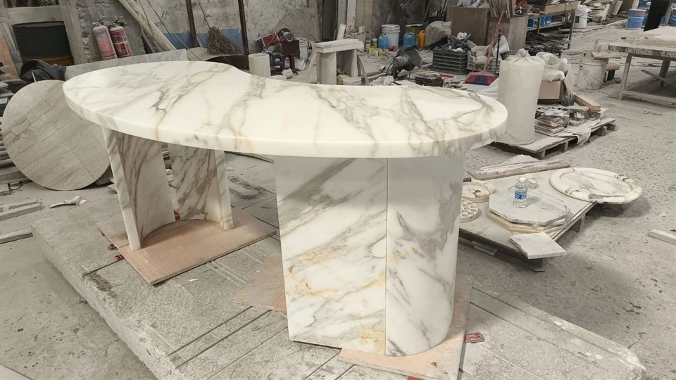 Calacatta Gold Marble Table