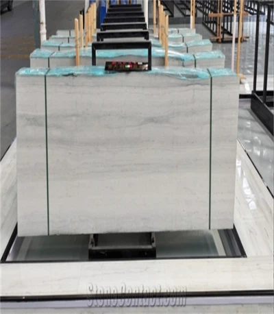 Blue Wooden Marble Slabs