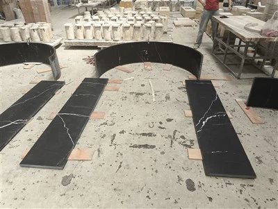 Black Marquina Marble Door Frames