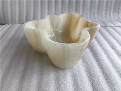 Damghan Green Onyx Flower Shape Wash Basin