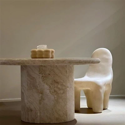 Travertine Dining Table