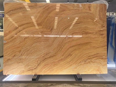 Travertino Amarelo Rainbow Travertine Slab